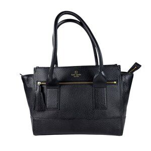 Kate Spade Southport Avenue Oden Black Pebbled Leather Tote Bag